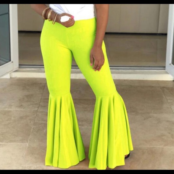 neon bell bottoms